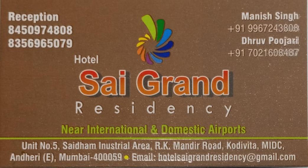 Hotel Sai Grand Residency Mumbai Bagian luar foto